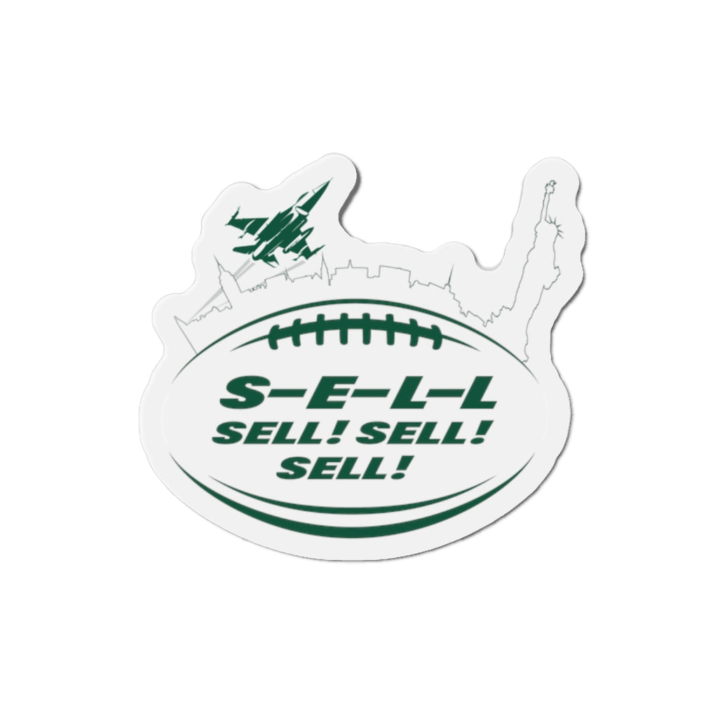 Die-Cut Magnet — NY Football 'S-E-L-L Sell! Sell! Sell!'