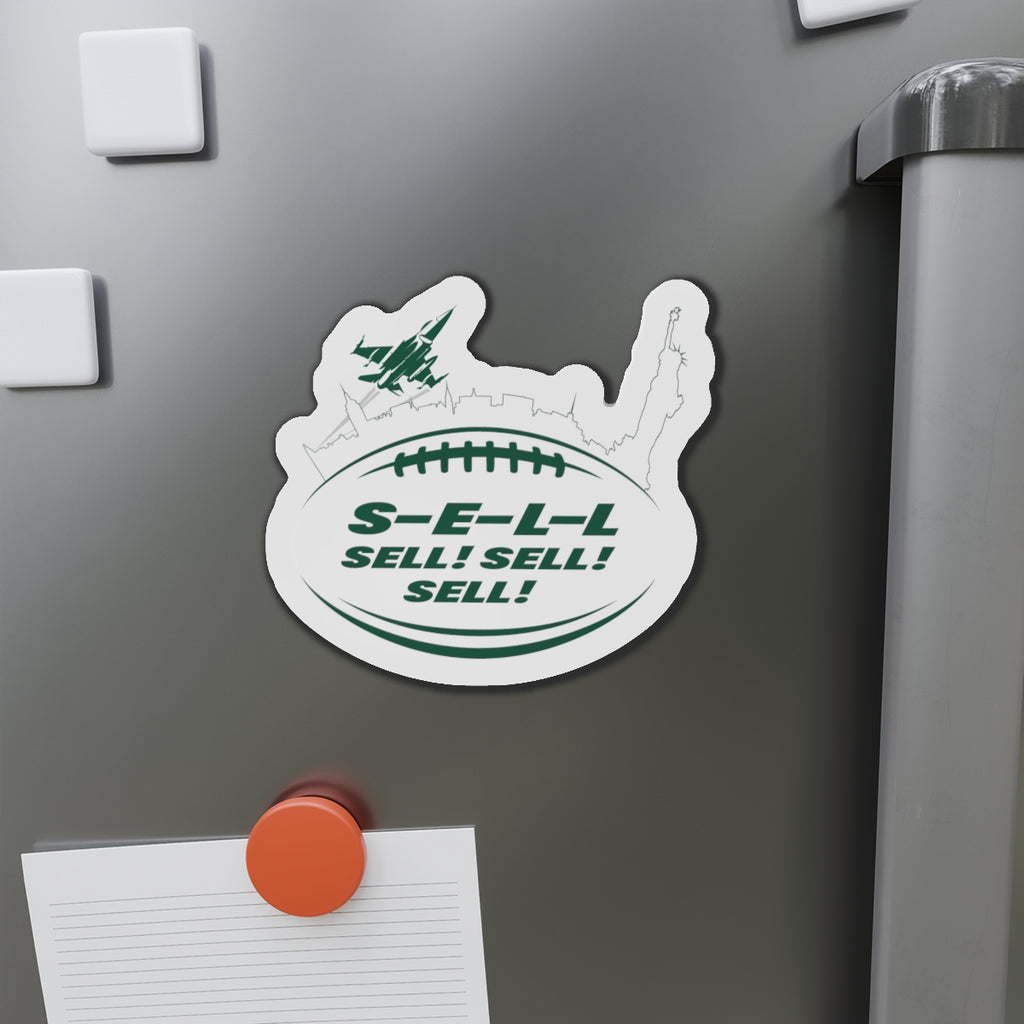 Die-Cut Magnet — NY Football 'S-E-L-L Sell! Sell! Sell!'