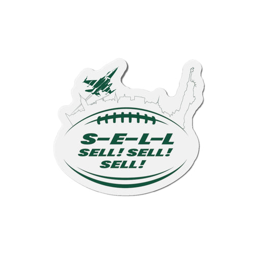 Die-Cut Magnet — NY Football 'S-E-L-L Sell! Sell! Sell!'