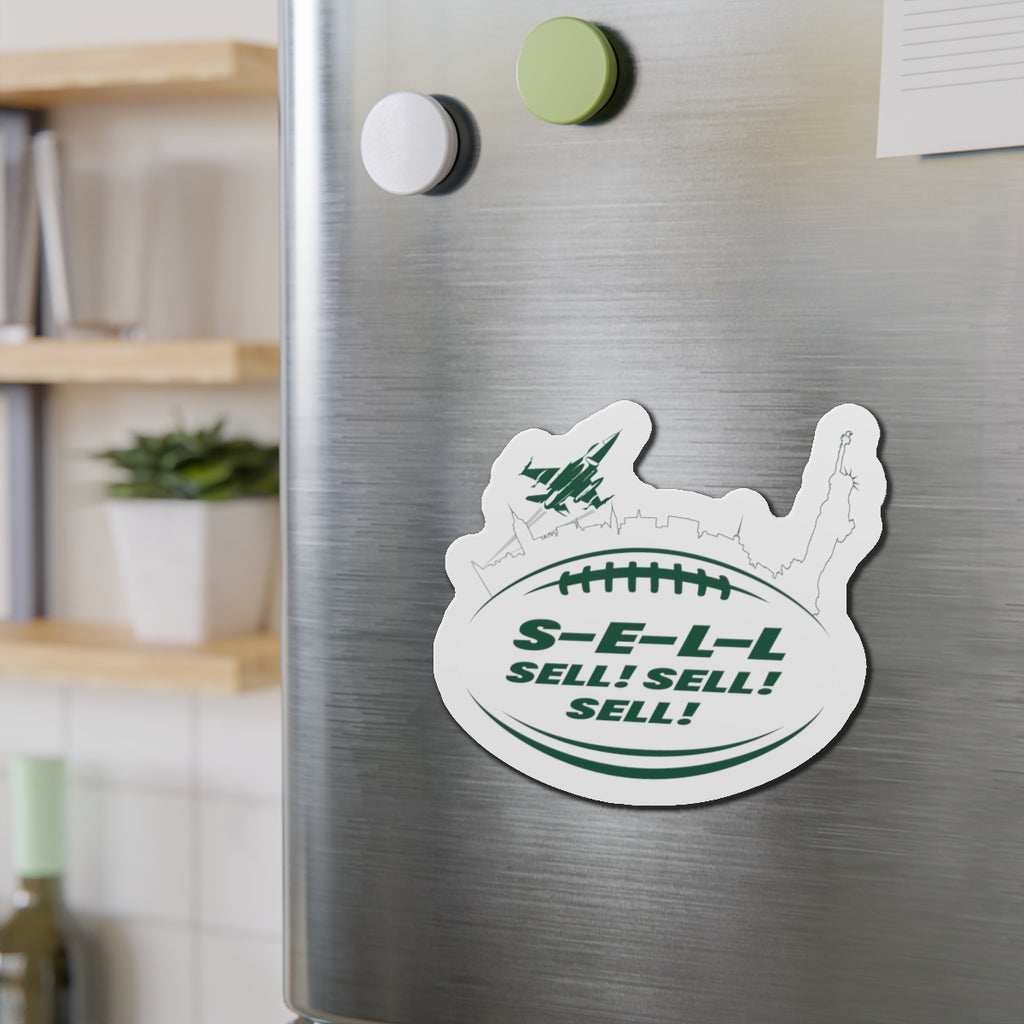 Die-Cut Magnet — NY Football 'S-E-L-L Sell! Sell! Sell!'